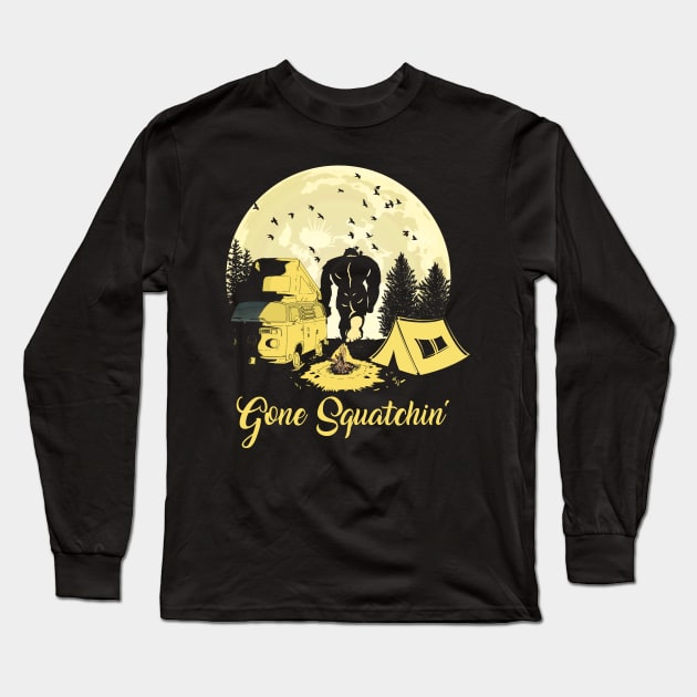 Gone Squatchin' Long Sleeve T-Shirt by JameMalbie